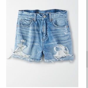 AE Denim Mom Shorts Size 8